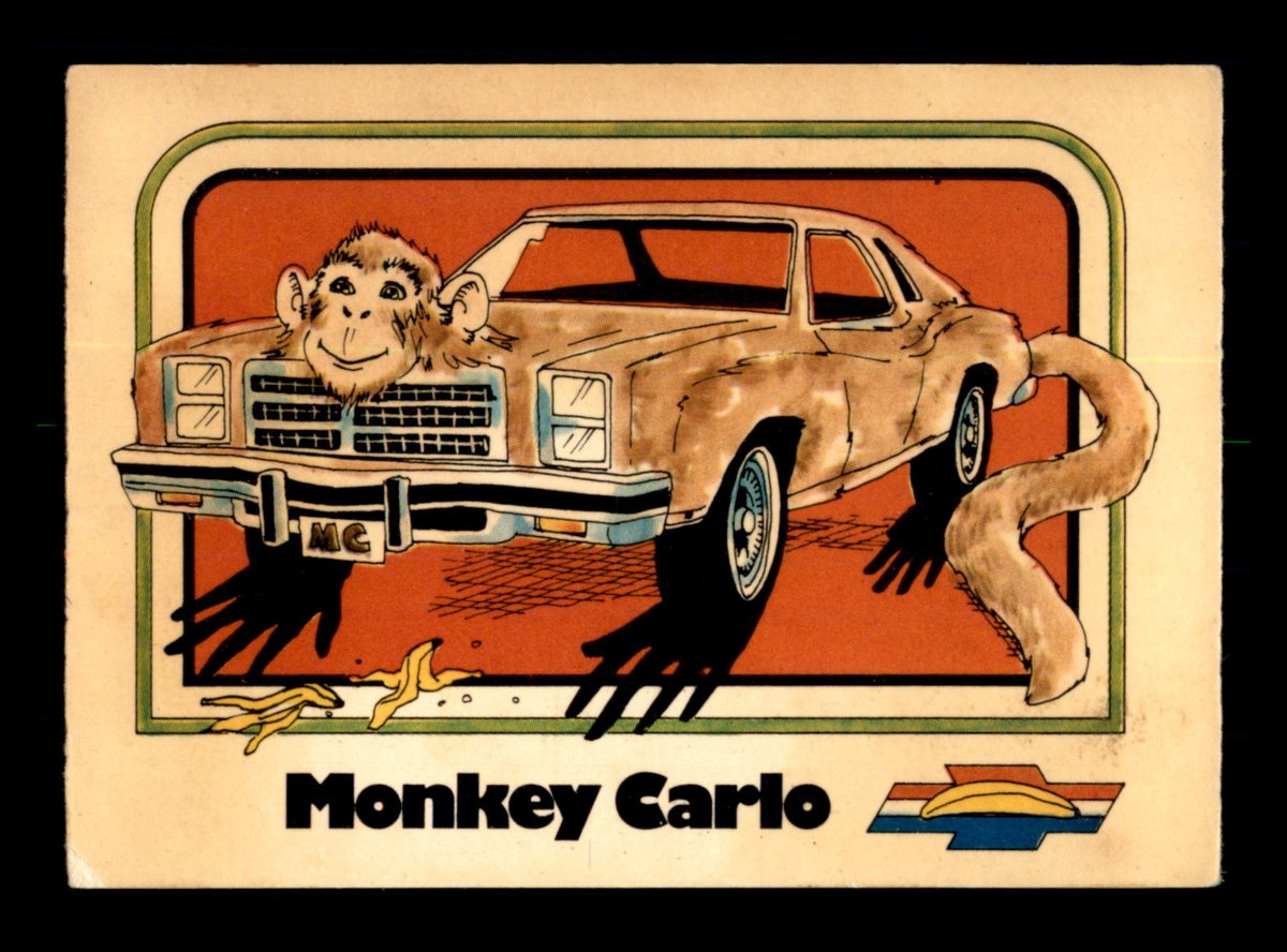 1976 ITTC Wonder Bread Krazy Cars TRADING CARDS / C DROP DOWN MENU