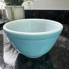 Vintage Pyrex Robins Egg Blue Turquoise Nesting Mixing Bowl 401 Small