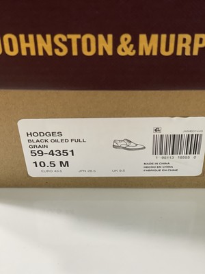 Johnston & Murphy Hodges Dress Shoe Black Oiled Full Grain  display picture 3