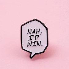 Anime Style Enamel Pin English Quote Brooch Cosplay Lapel Badge Backpack Clothes