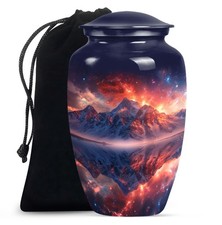 Red Mountains Memorial Urns for Human Ashes Father, Decorative Urn 10 Inch
