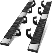 6.75" Running Board Truck Chevy Silverado/GMC Sierra 1500 2500HD 3500HD Crew Cab