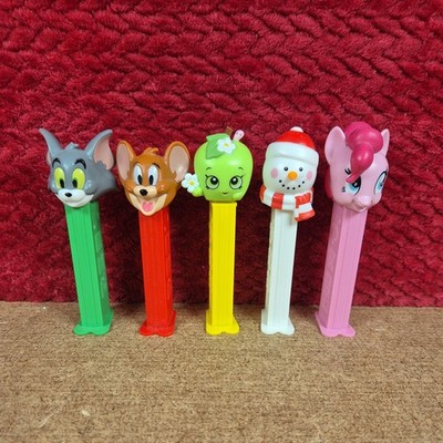 PEZ verschiedene nachfüllbare Spender Konvolut Tom Jerry My Little Pony