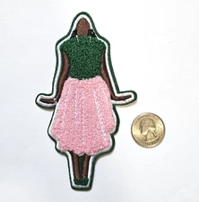 Alpha Kappa Alpha AKA Sorority My Stance Iron On/Sew On Patch 3" x 5"
