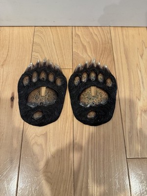Pair Of Bear Paw Single Light Switch Wall Plates Cover Cabin Lodge Rustic