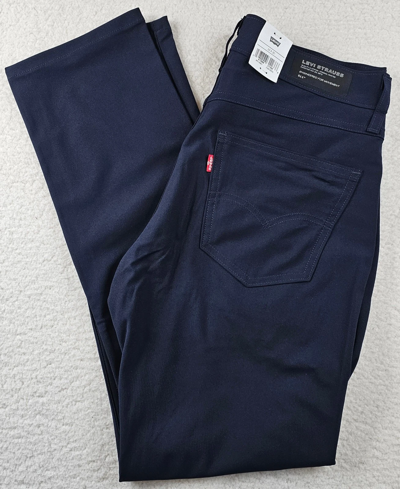 Levis 511 Slim Tech Pants High Stretch Quick Dry UV 50+ Blue PICK YOUR SIZE