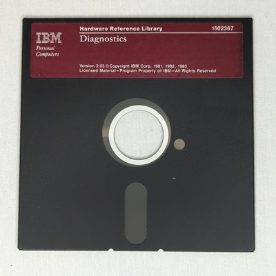 IBM Floppy Disk Diagnostics 1502367 Version 2.05 Hardware Reference Library 1983