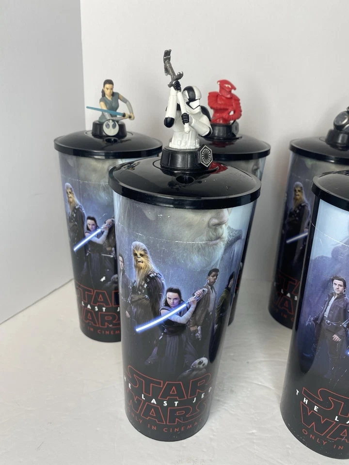 Star Wars 2017 Os Últimos Jedi Topper Filme 44 Onças Copos de Teatro Colecionáveis -6 - Imagem 2 de 4