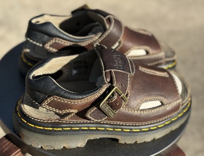 Dr Doc Martens Air Wair Sandals Mens Shoes Size 5 Brown  display picture 1