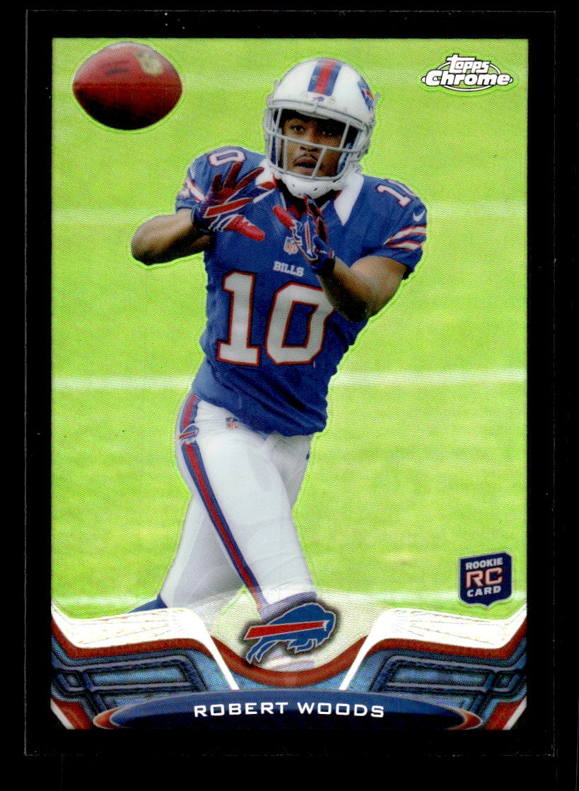 2013 TOPPS CHROME ROBERT WOODS 3 MINT RC BLACK REFRACTORS 186/299 BUFFALO BILLS