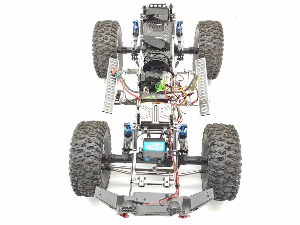 *LOADED* Upgraded 2.2" Custom RC Crawler Truck: Proline Scaler Shocks, ARTR, Met - Image 3 of 4