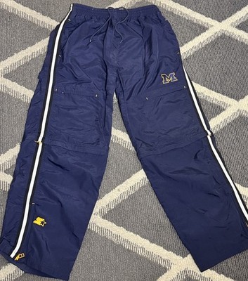VTG Starter Michigan Wolverines Warm Up Men's M Track Pants Athletic NCAA Y2K
