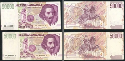 50000 BERNINI II TIPO DUE ESEMPLARI SERIE D FAZIO AMICI CIRCOLATE (1/11) - Bild 1 von 3