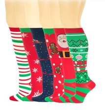 Different Touch 6 Pairs Pack Women Travelers, Anti-Fatigue, Graduated Compres...