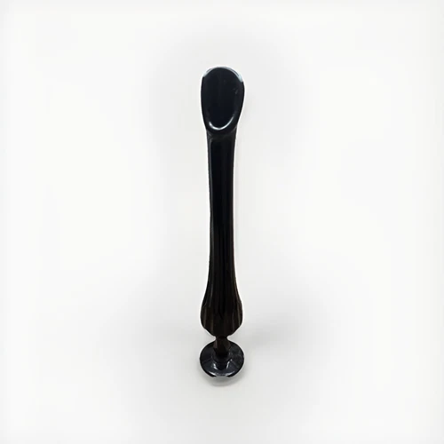 Vintage Fenton Glass Black Amethyst Swung Stem Thumbprint Vase 14” Tall