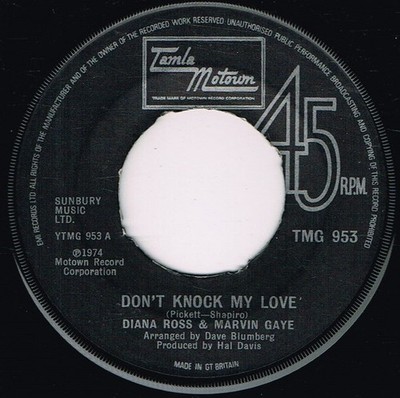 Diana Ross & Marvin Gaye - Don't Knock My Love - (TMG 953)- (7'', Single)
