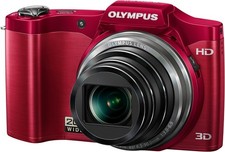 OLYMPUS Digitalkamera SZ-11 Rot 14MP Optisch 20x Zoom Weitwinkel 25mm 3D Foto