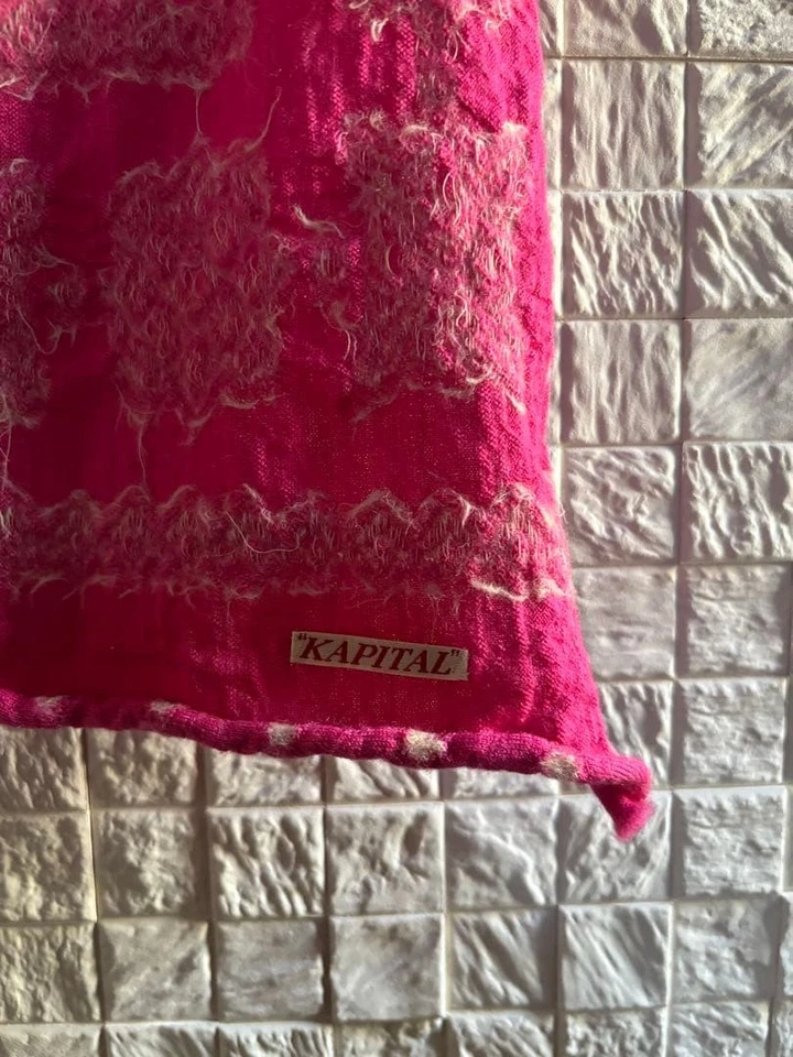 USED KAPITAL GEOMETRIC FELTED WOOL BANDANA VERYGOOD - Image 3 of 4