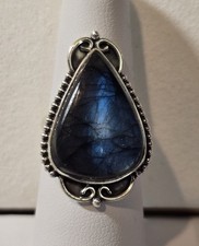 Sterling Silver Labradorite Ring