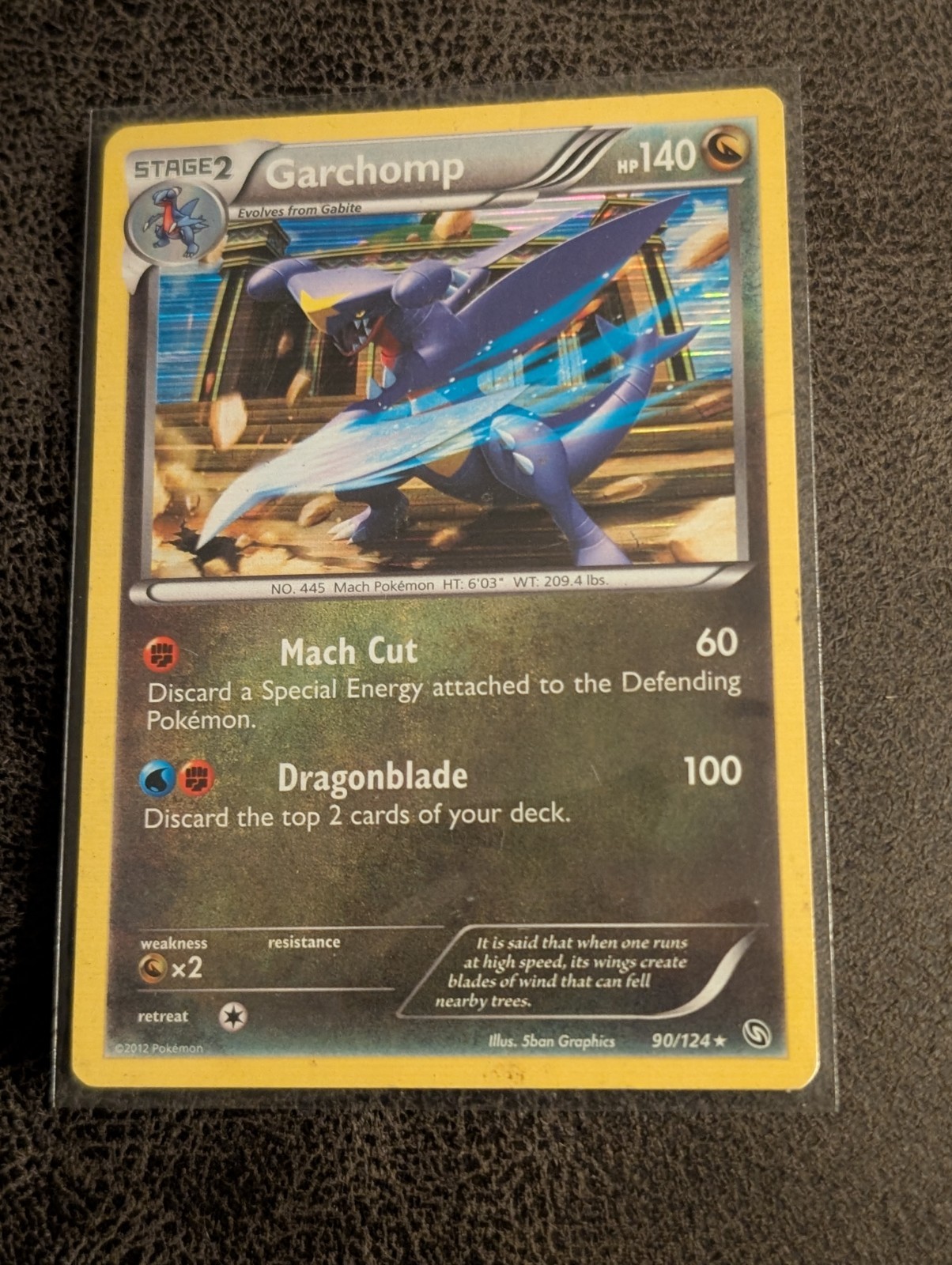 Garchomp 90/124 Dragons Exalted Holo LP