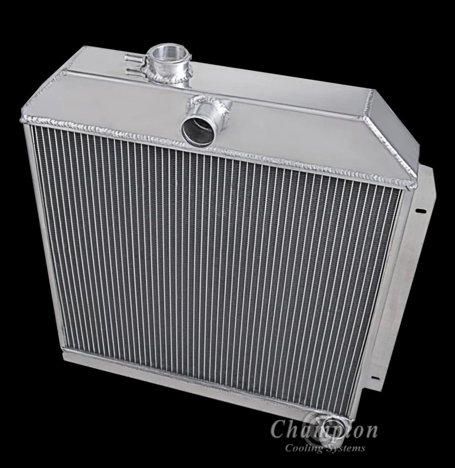 CHAMPION 3 FILAS RADIADOR ALUMINIO VENTILADOR 16" 49-52 DODGE PLYMOUTH CHRYSLER SEDÁN COCHE Foto 3 de 3