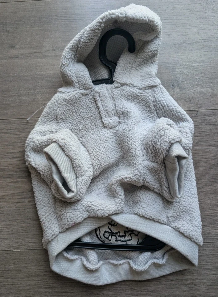 Snoopy Peanuts Halloween Dog Pet Jacket Apparel Gray Fleece Small 0326 - Image 4 of 4