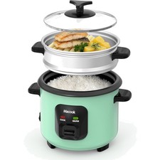 Reiskocher Dampfgarer 0,6L Kochtopf Gemüse Fisch Eier All-in-One