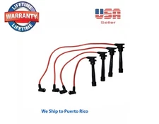 Spark Plug Wire Set Fit: Elantra Tiburon Tucson Soul Spectra Sportage 4 Cylinder