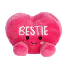 Aurora Adorable Palm Pals Bestie Candy Heart Stuffed Animal - Fun Pink