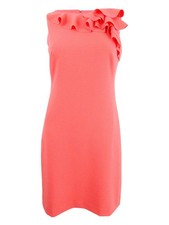Lauren by Ralph Lauren Women's Ruffled Crepe Dress 789022319603