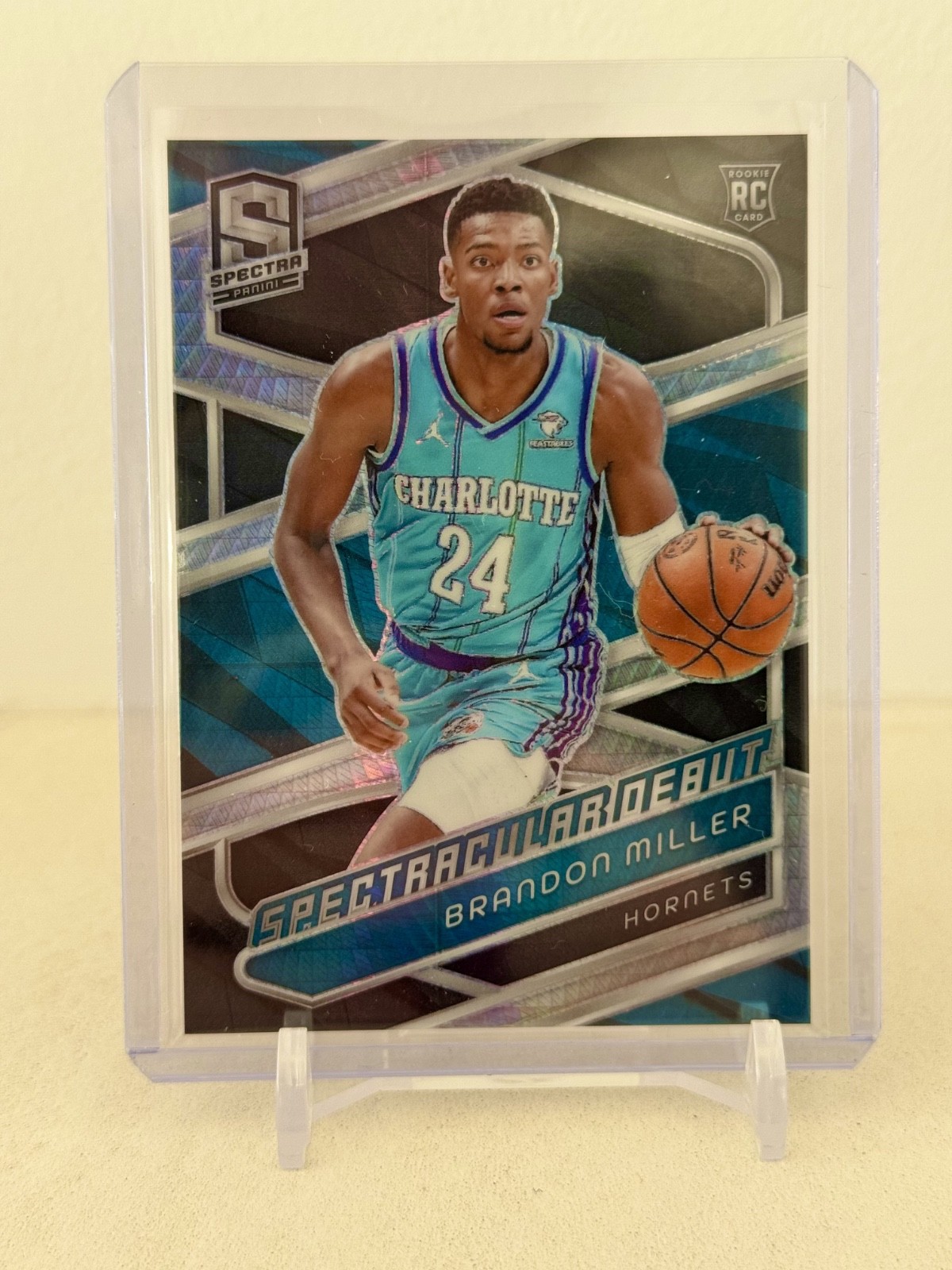 2023-24 Panini Spectra - Spectacular Debut Brandon Miller #193 (RC) Hyper Prizm
