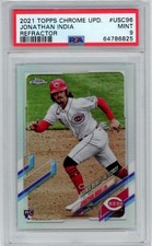 2021 Topps Chrome Update JONATHAN INDIA Rookie Refractor REDS PSA 9 MINT W472