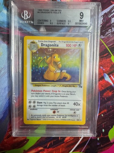 Dragonite (Unlimited) graded BGS 9 for sale on eBay
