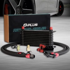 Universal 10 Row 10an Engine Oil Cooler Kit Oil Filter Relocation Kit Aluminum