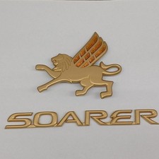 Toyota Soarer Griffin Gold Tone Emblem Badge 2 Piece Set Used
