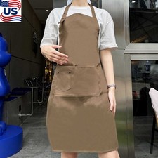 Kitchen Chef Bib Apron Cooking Waterproof Butcher Catering Restaurant Unisex US