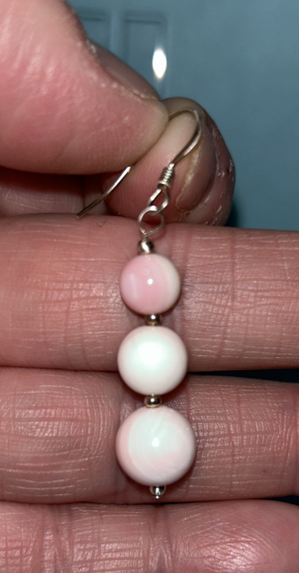 Sterling Silver Conch Shell Earrings - image 7