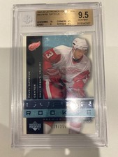 01-02 UD PREMIER COLLECTION PAVEL DATSYUK SUPER RC  119/250 Gem Mint 9.5