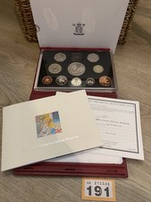 Royal Mint United Kingdom 1998 Deluxe Proof Coin Set In Red Leather Case