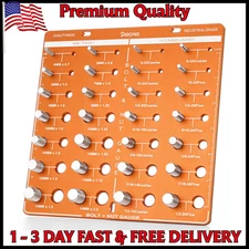 Professional 28 Sizes Nut and Bolt Thread Checker Premium14 Metric & 14 Standard