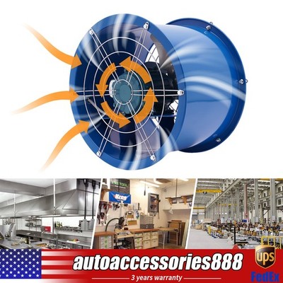 16'' Fan Blower Spray Booth Paint Workshop Ventilation Exhaust Extractor Fan US
