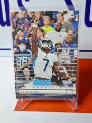 Nfl Panini Trading Cards Malik Willis 2022 Chronicles PH-29 RC, Titans