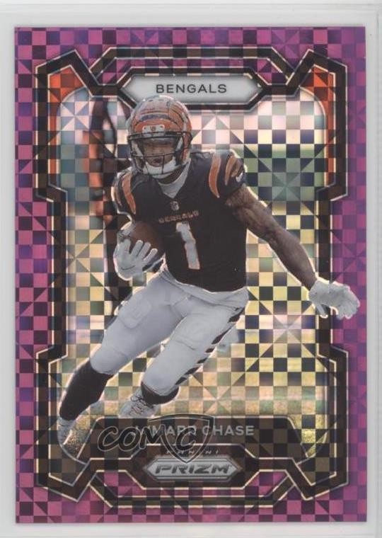 2023 Panini Prizm Purple Power Prizm 27/49 Ja'Marr Chase #56