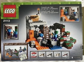 Lego Minecraft 21113 The Cave With Manual And Box. One Tool Missing