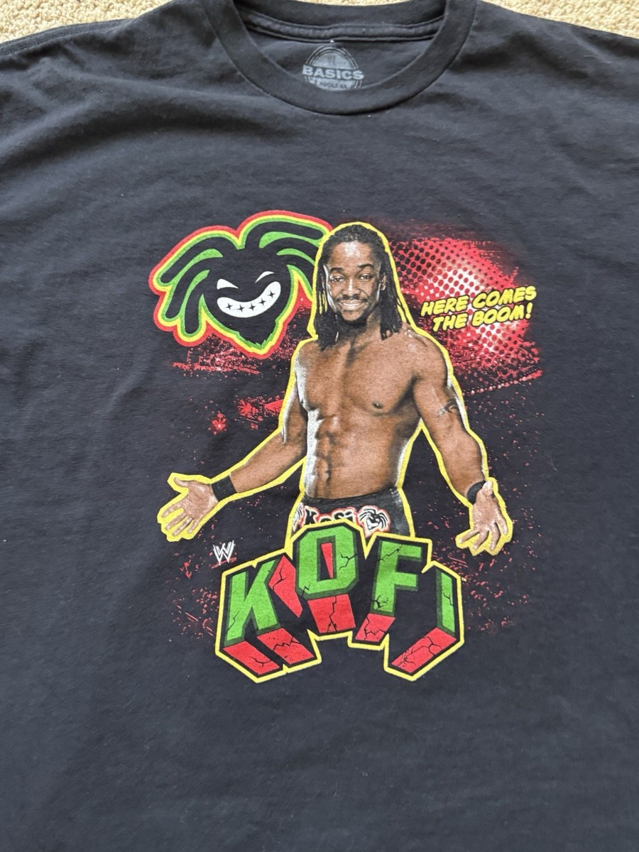 Rare WWE KOFI KINGSTON SHIRT WWE WWF ECW WCW BIG E Xavier Woods