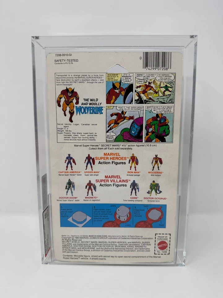 Figura de acción Mattel Marvel Super Heroes Secret Wars Wolverine AFA 80 1984 Foto 4 de 4