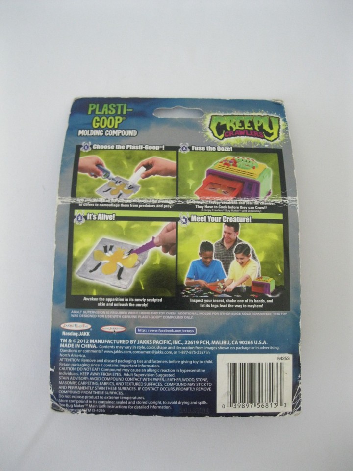 Creepy Crawlers Refill Molding Compound Plasti Goop 4 Count CT 2012 ...