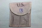US Military Issue WW2 M1 Carbine Ammo Magazine Stock Belt Pouch OD Canvas C68