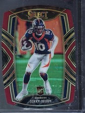 2020 Select Jerry Jeudy #256 Maroon Prizm Die-Cut RC Rookie Denver Broncos