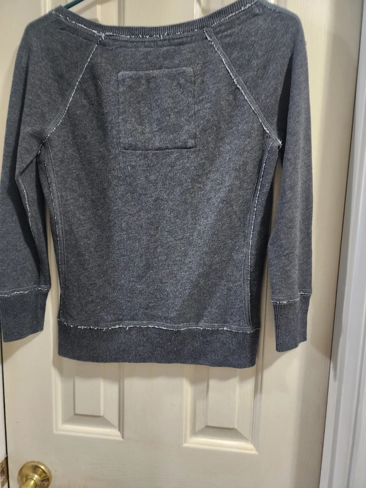 Abercrombie & Fitch Vintage Sweatshirt Small, Gray, Crew Neck - Image 3 of 4
